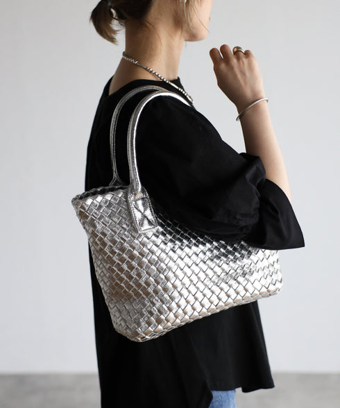 【雑誌掲載】メタリックメッシュトートバッグポーチセット 17-1015